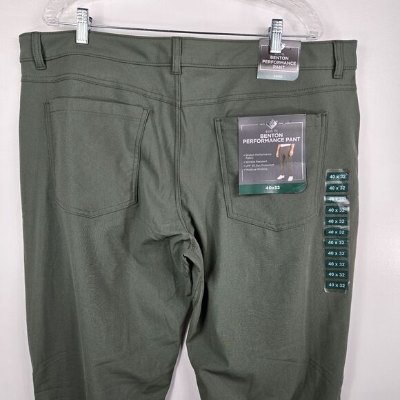 Members Mark Men's Size 40x32 Benton Performance Pants Green NWT - Picture 5 of 7